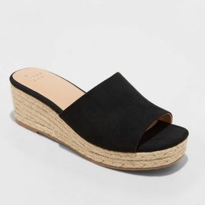 Mavis Espadrille Mule Wedges - A New Day